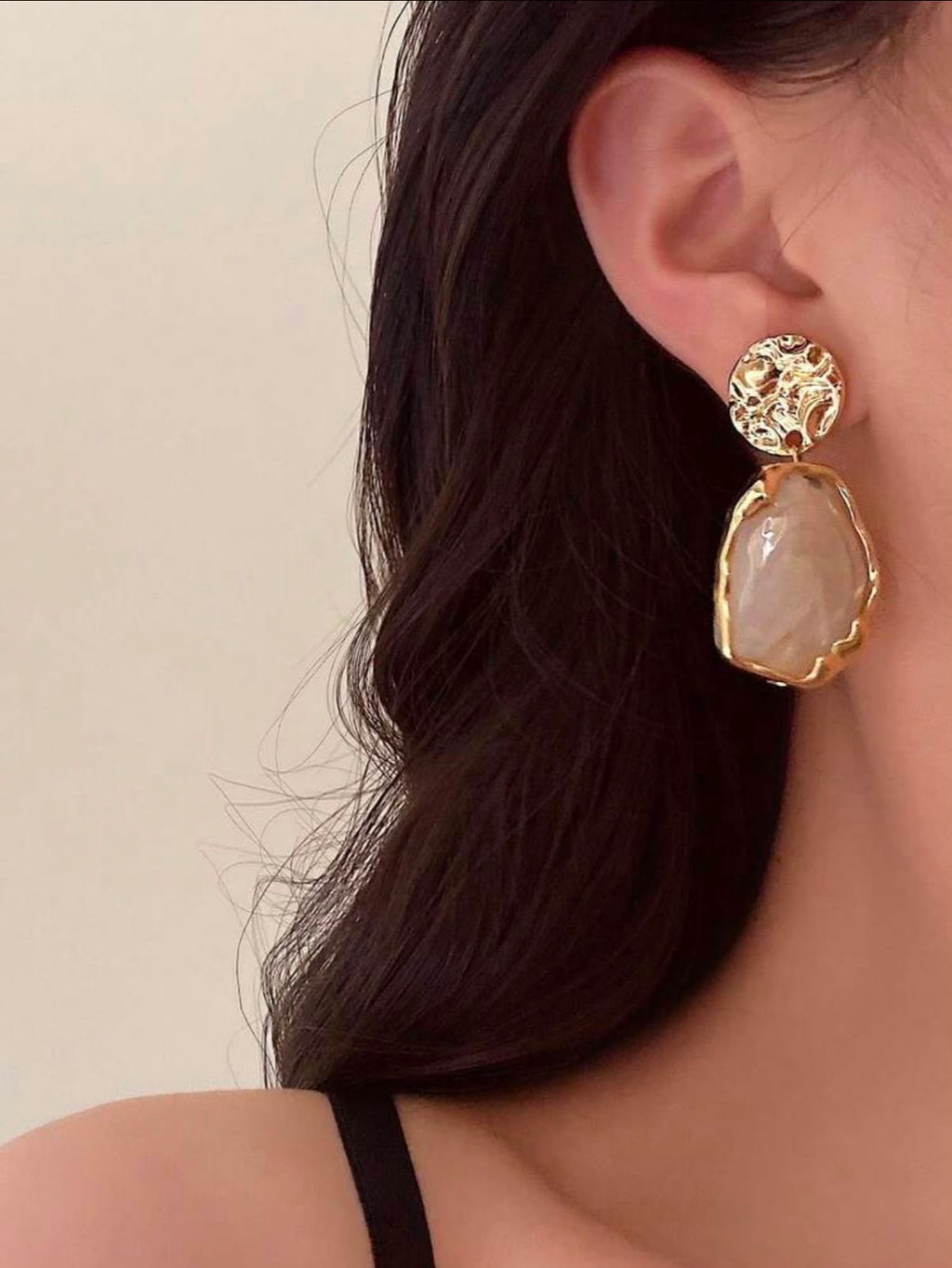 Gold Geo Chunky Earrings