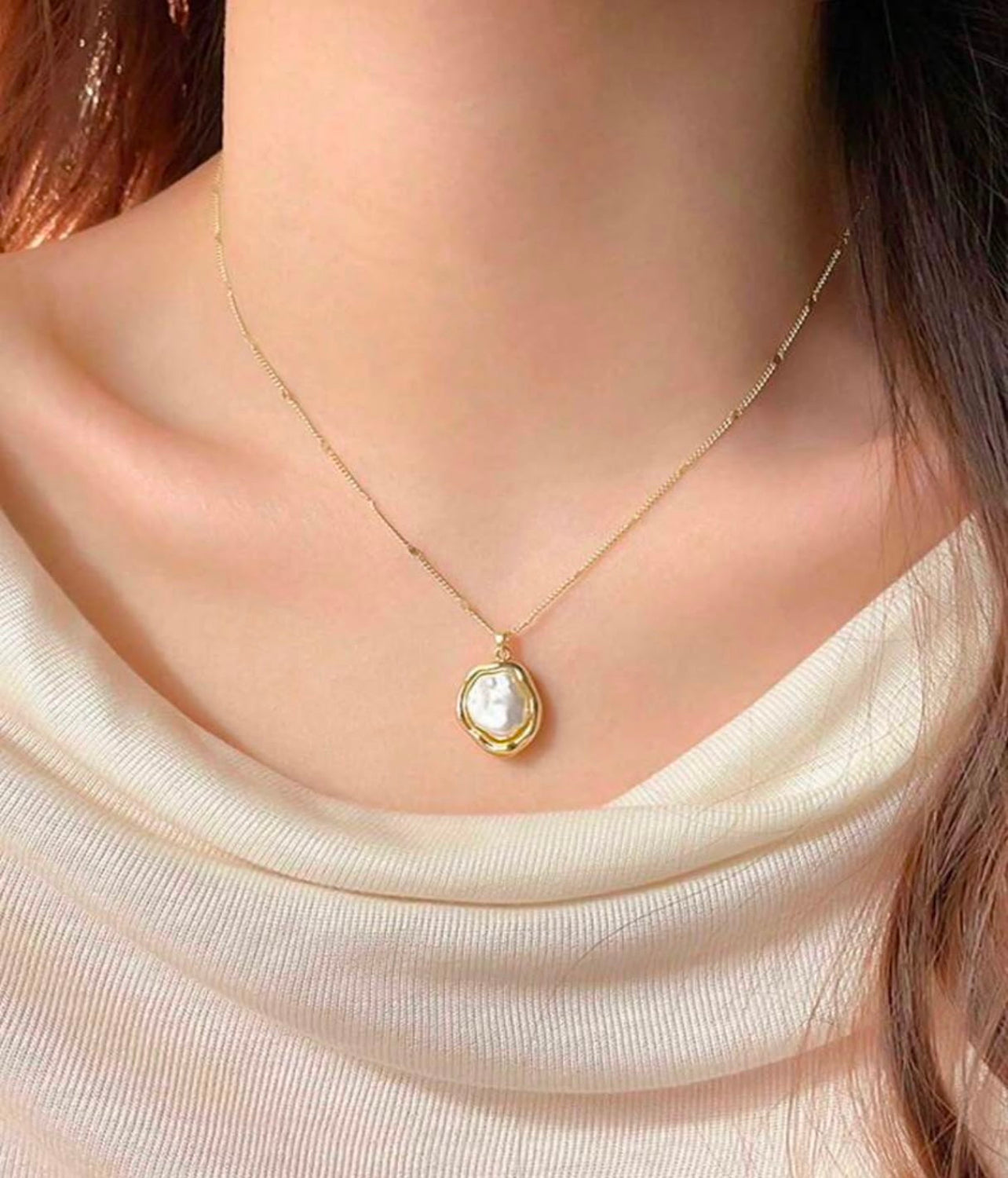 Baroque Muse Pearl Necklace