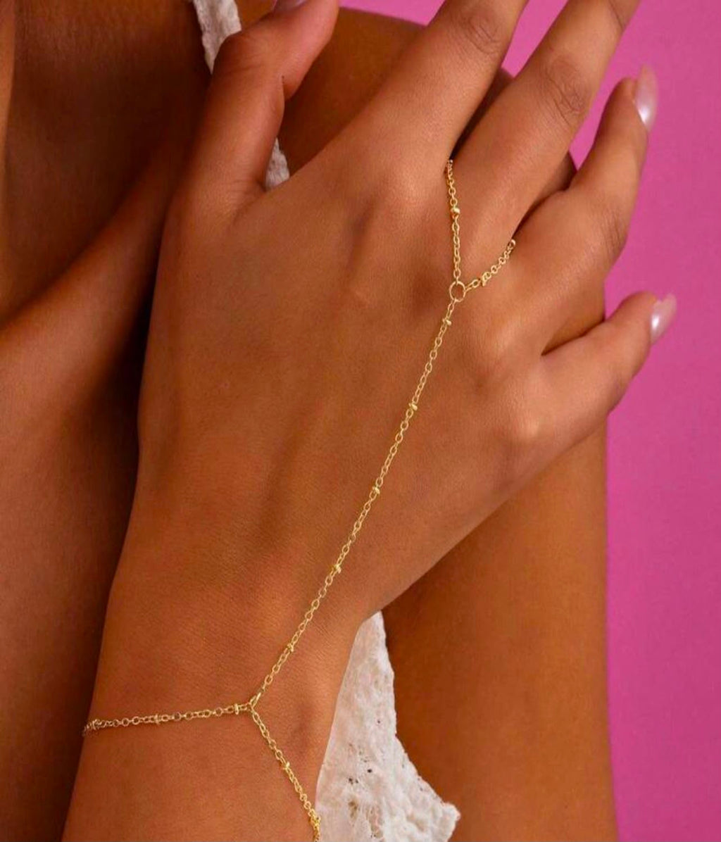Chain line Knuckle Ring