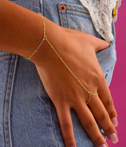 Chain line Knuckle Ring
